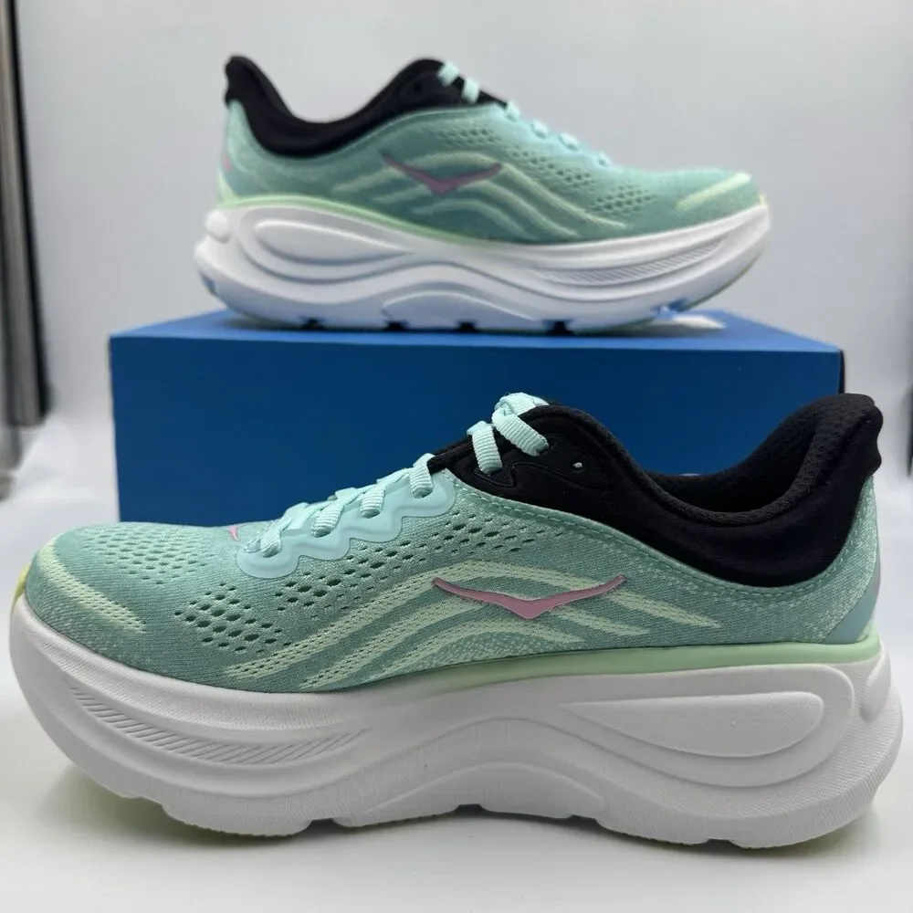 HOKA Bondi 9 Women’s Running Shoes Blue Spark/Mint Fluorite 1162012/BTF Us 6.5B